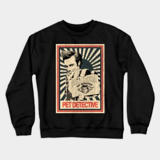 vintage Poster Pet Detective /// Ace Ventura Crewneck Sweatshirt